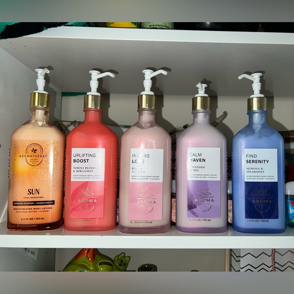 Bath & Body Works Aromatherapy Moisturizing Body Lotion (Set of 5)